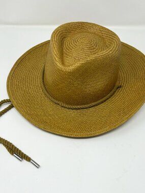 NWT J.CREW Wide Brim Panama Hat with cord Size Small/Medium - Mossy Grove